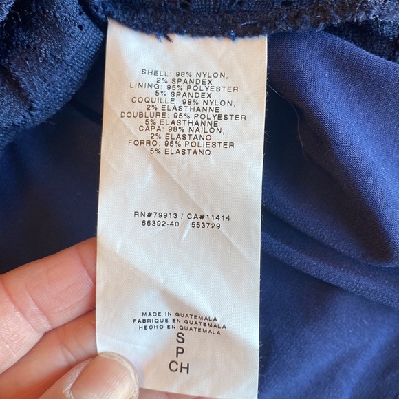 A Pea in the Pod Sleeveless Maternity Navy Blue Dress - Picture 10 of 12